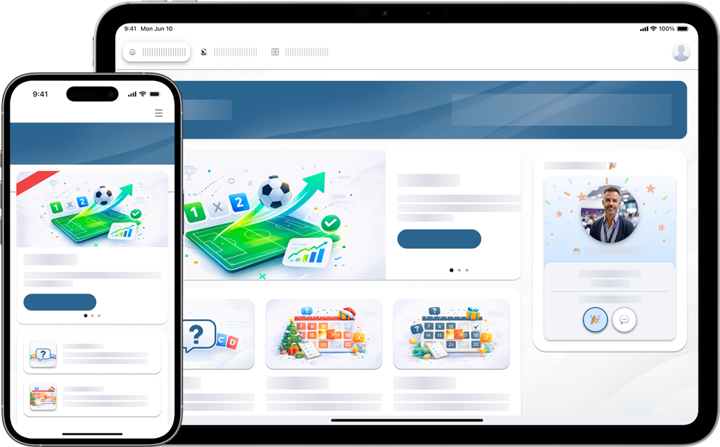 Maquette plateforme interne