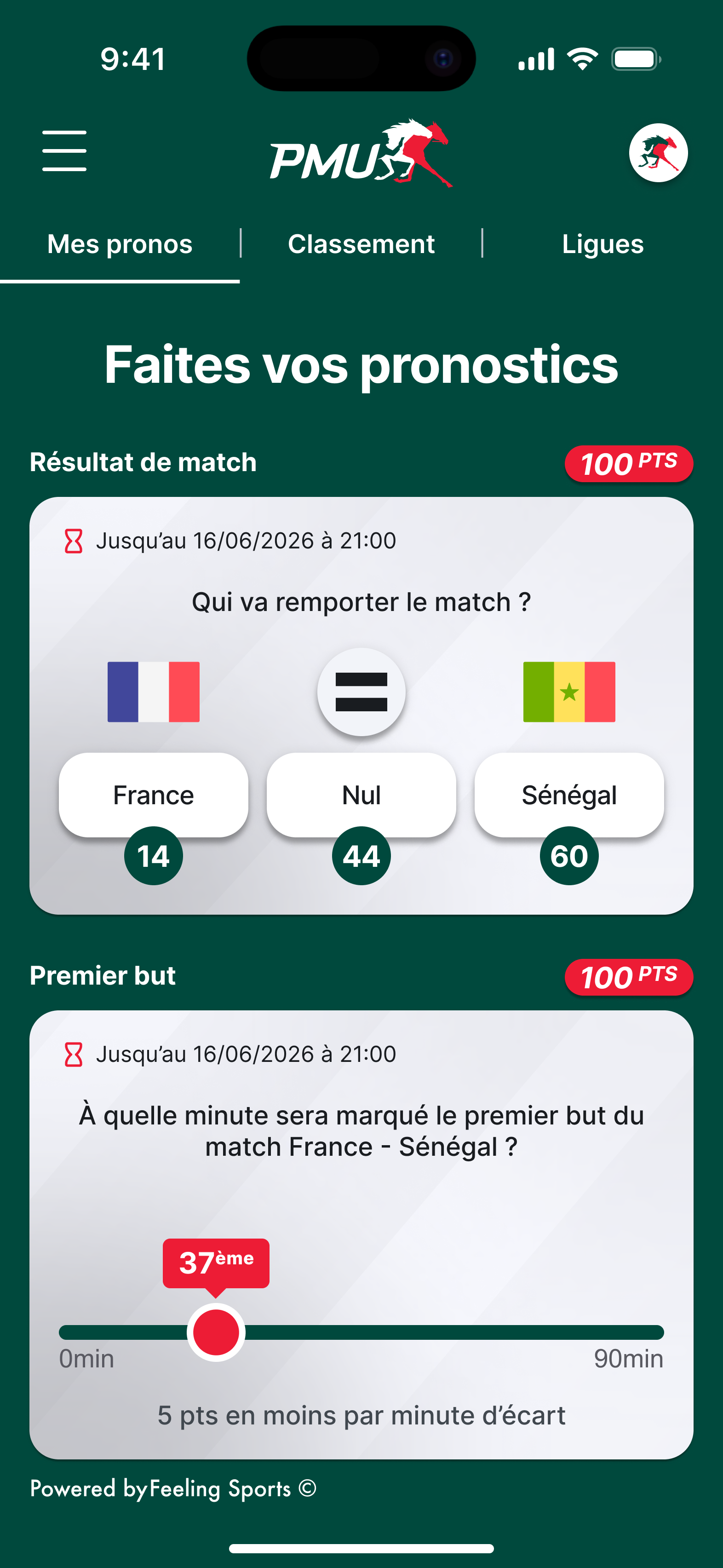 Mobile screenshot of the 2026 World Cup prediction game
